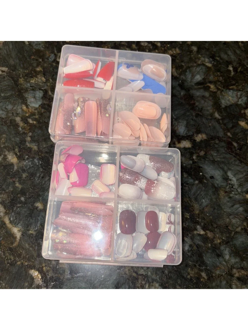 96 Piece Assorted Press On Nails New In Box